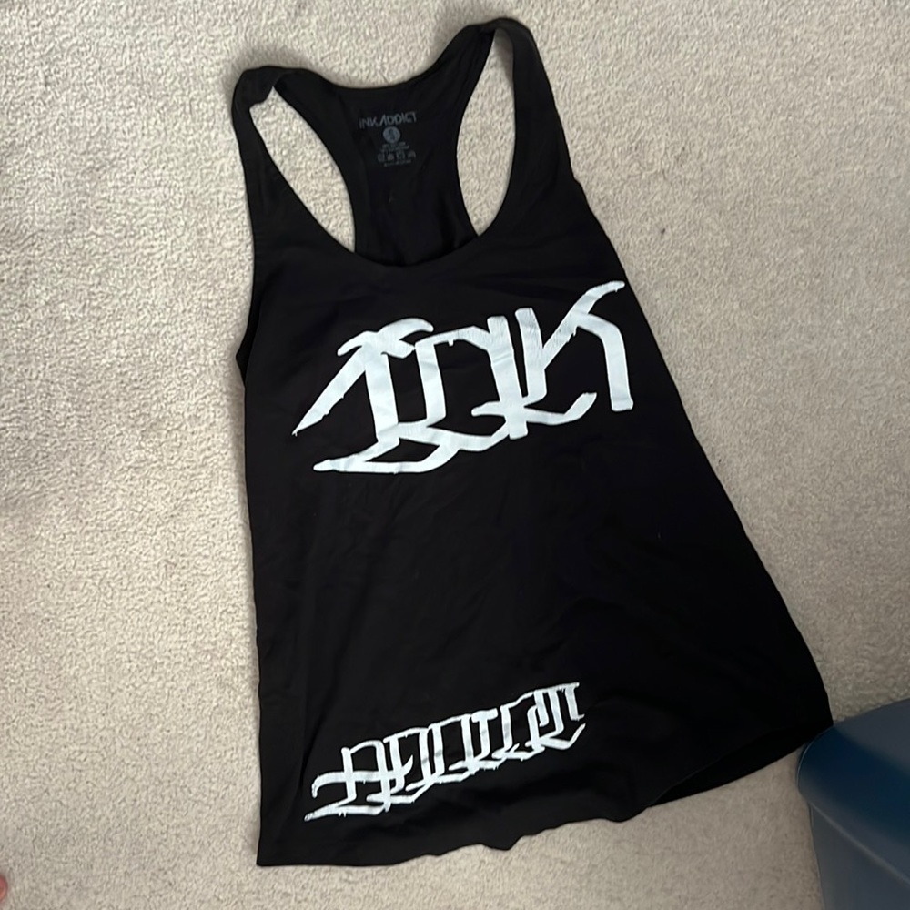 Black INK Addict tank top
